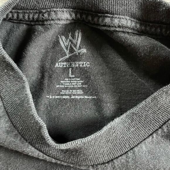 2000s Black WWE The Rock Soldier‎ Push the Pace B2A Team Bring It Mens L T-Shirt - Picture 5 of 8